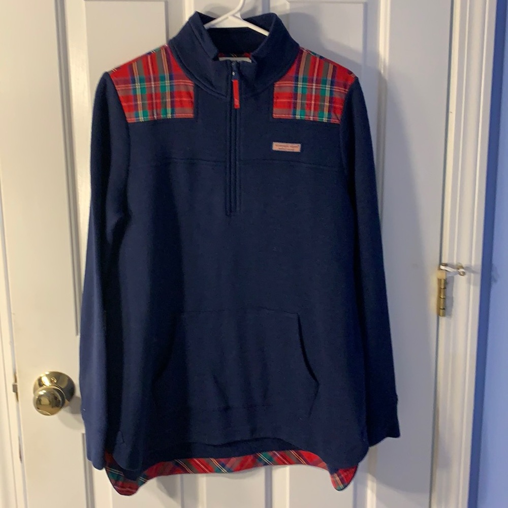 Vineyard vines navy zip up sweatshirt - size S